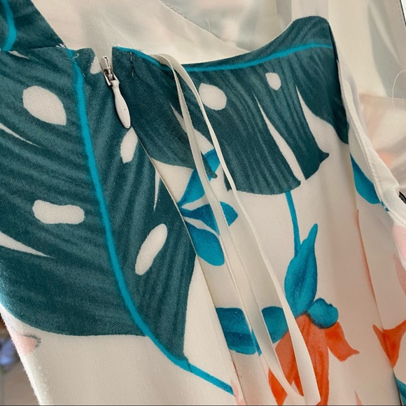 Slate & Willow Palm Printed Maxi Dress Large - Picture 10 of 12